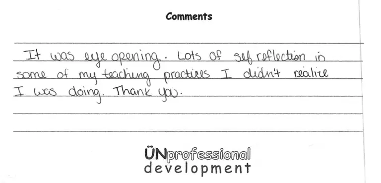 testimonials from teacher