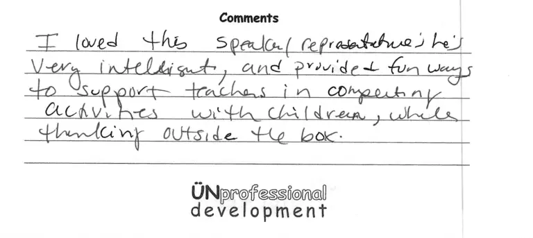 testimonials from teacher