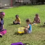 teaching a yogarate class
